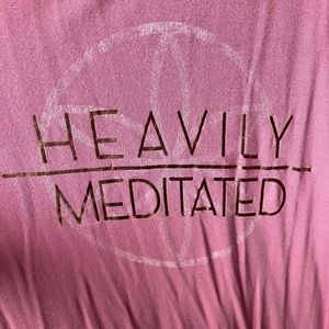 Gaiam pink heavily meditated yoga top